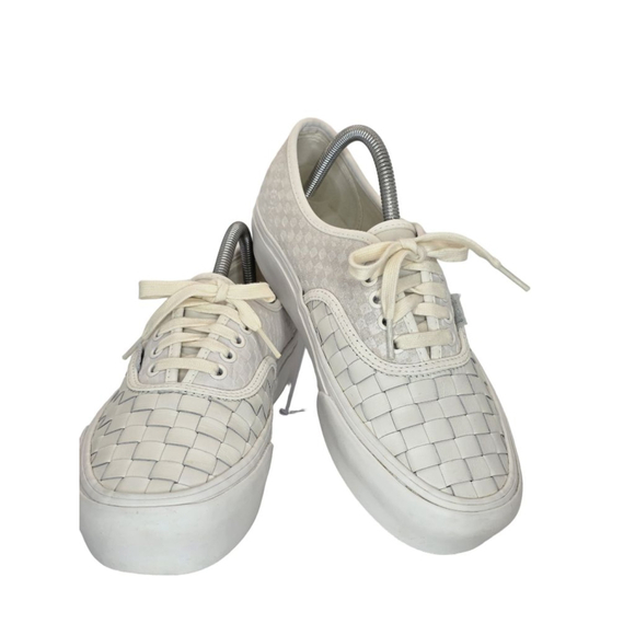 Vans Shoes - Vans Platform Woven Blanc De Blanc Checkerboard Unisex Sneakers 8M/9.5W